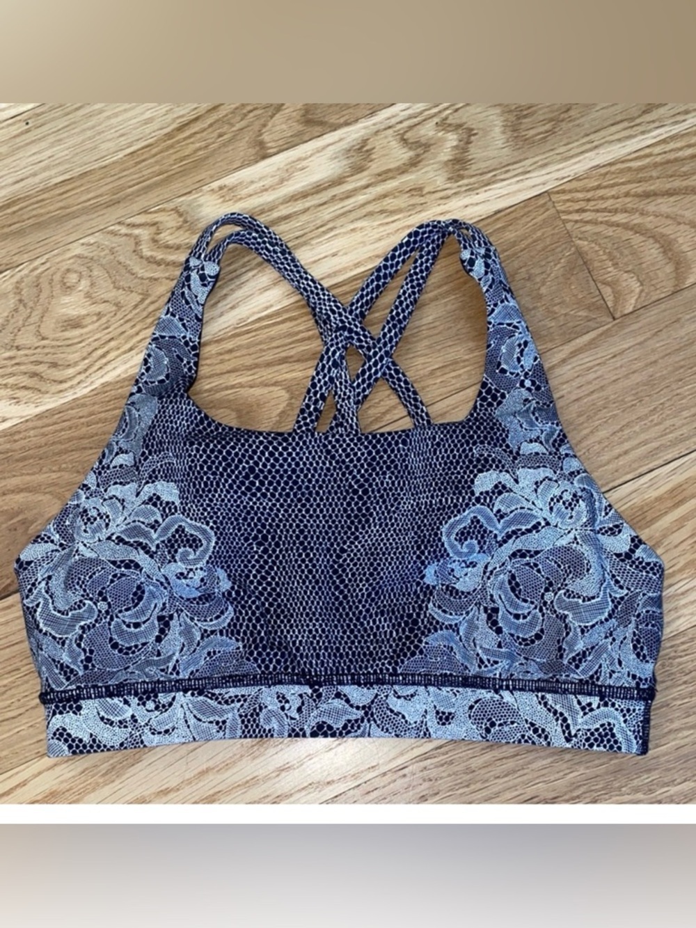 Lululemon Lace Patterned Bralette - Black and Gray size 6